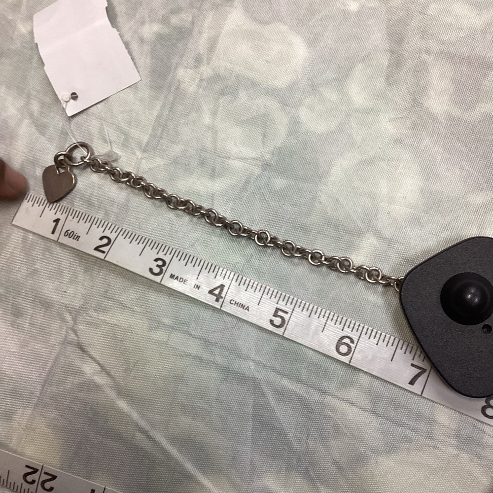 Sterling Silver Heart Charm Bracelet .925